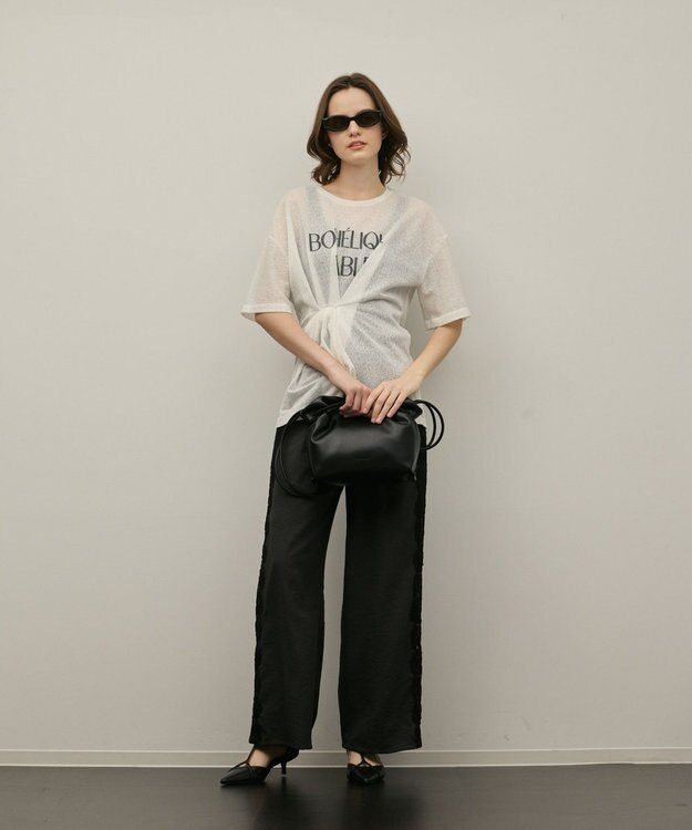 GRACE CONTINENTAL ADD CULUMN LONG SHLD BAG ブラック