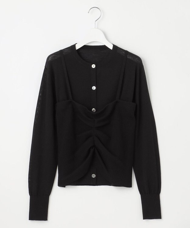 23区 L 【エステータ】ビスチェカーディガン ブラック系