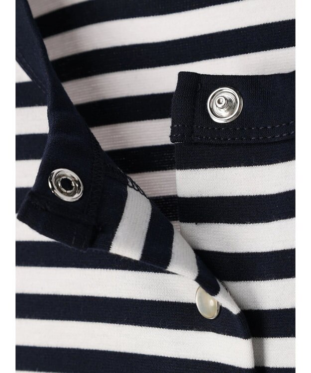 earth music&ecology パールスナップボタンカーディガン Border