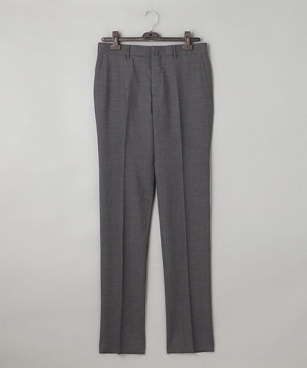 GOTAIRIKU ロングセラー【洗える/折り目加工/シワになりにくい/ウエストアジャスター】ウォッシャブル サマーウール100％パンツ_定番色(ノータック)23/24年モデル ミディアムグレー系