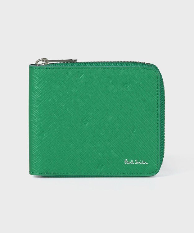 Paul Smith コンティニュアスパターン 2つ折り財布 グリーン