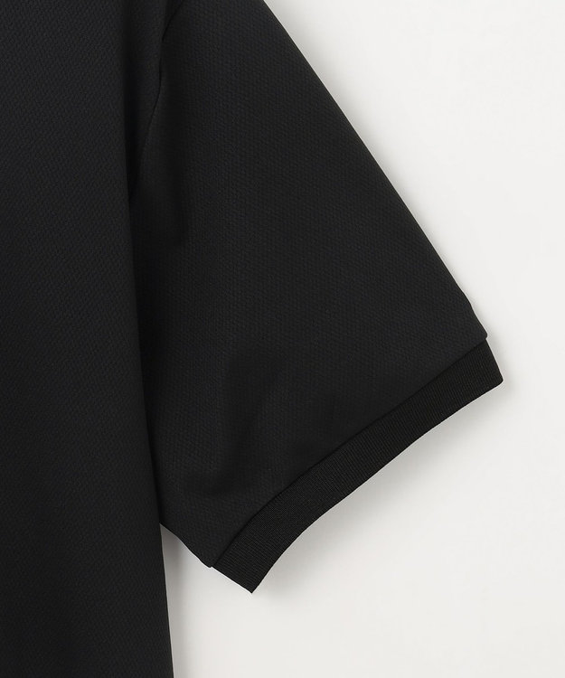 PW CIRCULUS 【MEN】ベースボールカラーポロシャツ ブラック系