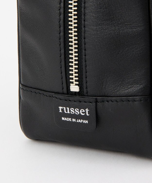 russet 【2025AW新作】ソフトレザーボストンバッグ(CE-1590) Black