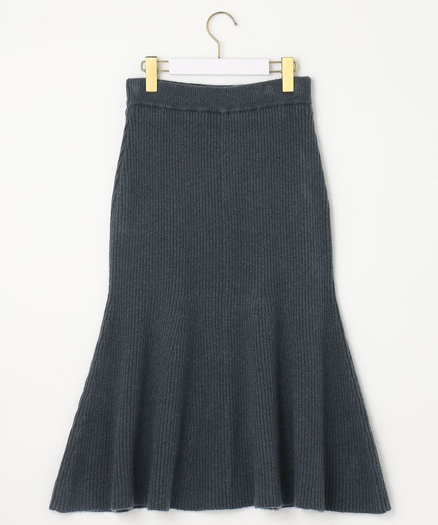 ANY SIS 【セットアップ対応】Puresleekマーメイドニット スカート ディープグリーン