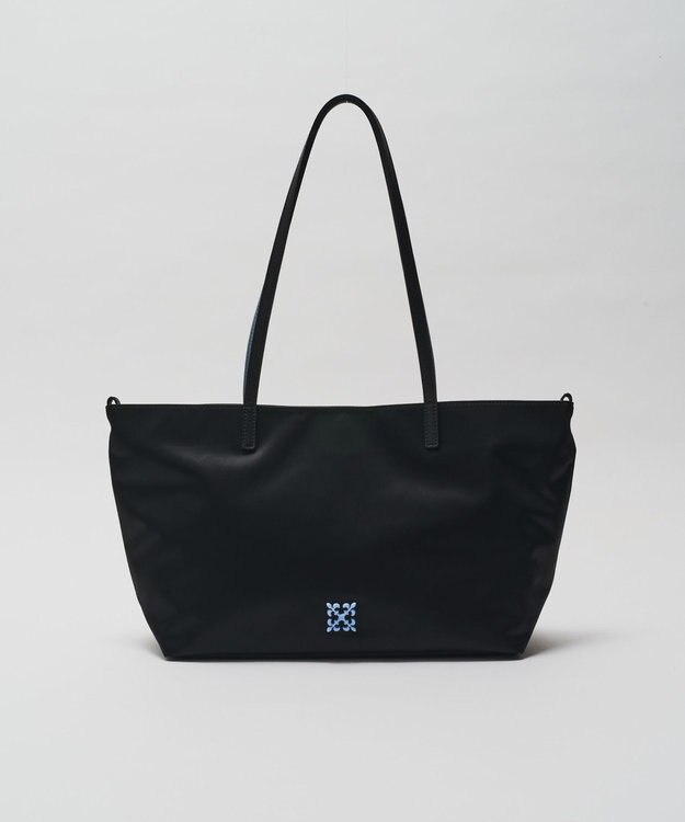 russet バイカラーレザーハンドルトートバッグ(SF-279) Black