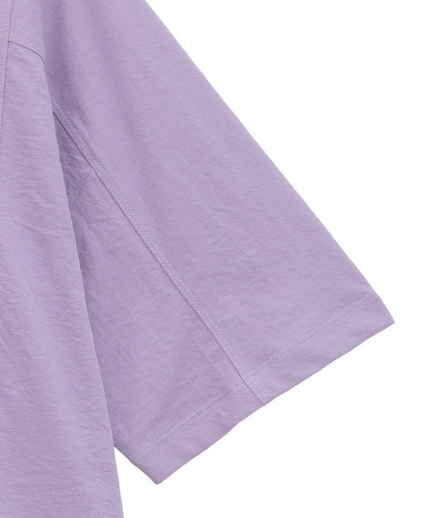 CRAFT STANDARD BOUTIQUE カットクレープワイドキリカエTシャツ Purple