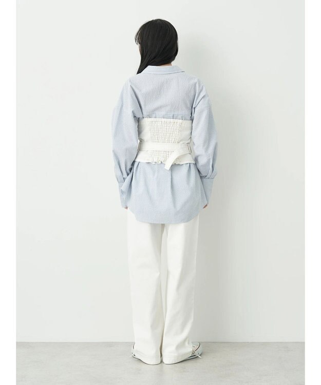 earth music&ecology コットンツイルバギーパンツ Off White