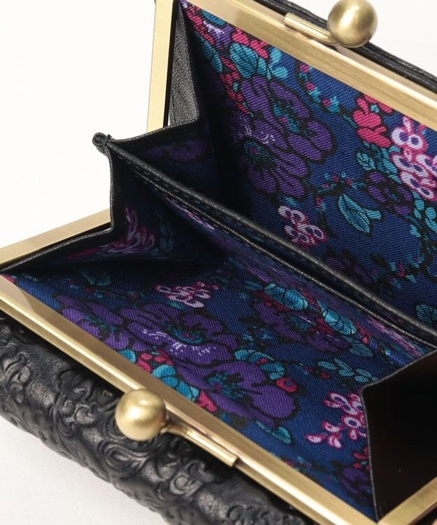 ANNA SUI セルパン 二つ折り口金財布 ブラック