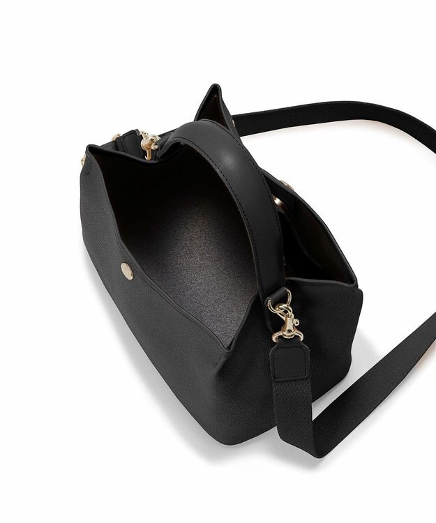 TOPKAPI 【Breath TOPKAPI】SCOTCH GRAIN スコッチグレイン ワンハンドル ショルダー付き ハンドバッグ ブラック