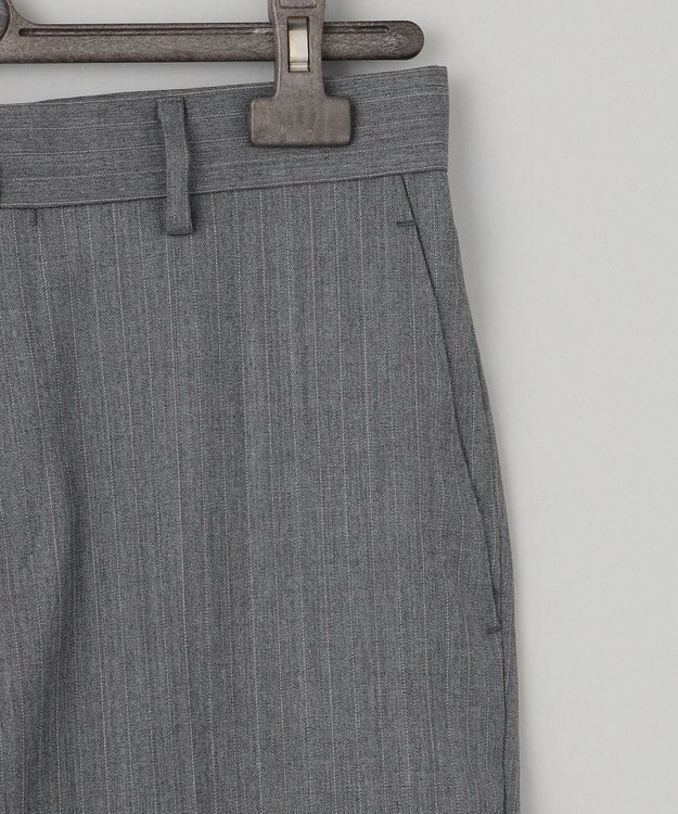 GOTAIRIKU 【御幸毛織】ドライスピナーツイルストレッチスーツ_グレーストライプ ライトグレー系1