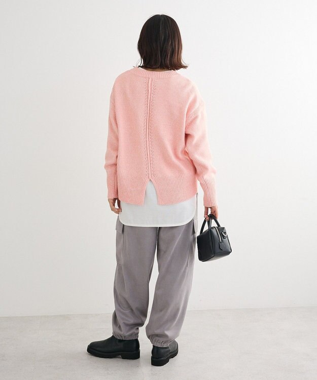 Green Parks こなれ主役ニットプルオーバー Pink