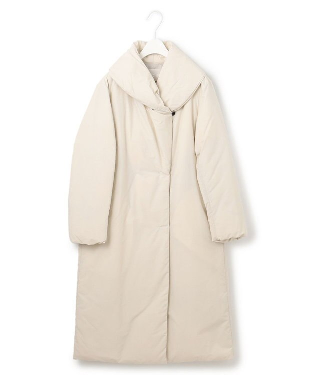 ICB L ADSダウン ショールカラーコート トープ系