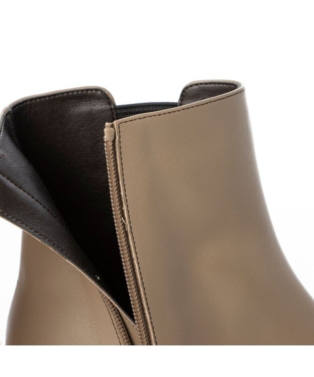 Riz raffinee <Riz raffinee>ローヒールサイドゴアショートブーツ オーク