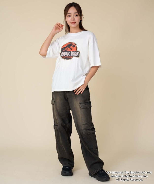 WEGO 【ユニセックス着用ITEM/SMLサイズ展開】JURASSIC　PARKグラフィックT（S） 柄1