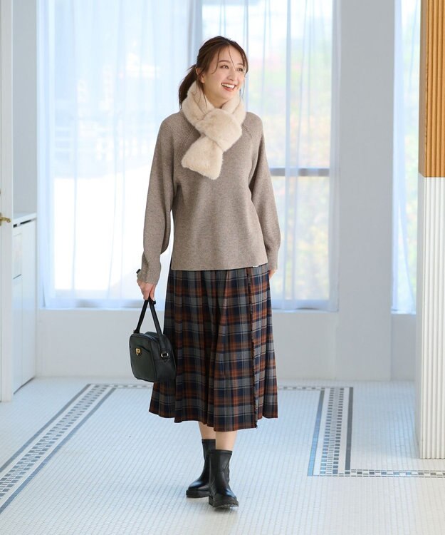 ANY フェイクファーティペット アイボリー