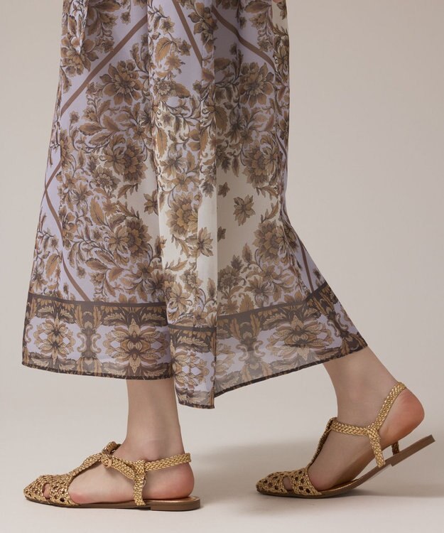 GRACE CONTINENTAL マルチWAYシフォンワンピース ブラウン