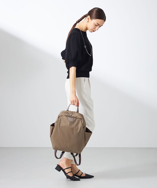 Y'SACCS 【ナイロンタフタ】トラベルデイパック ブラック