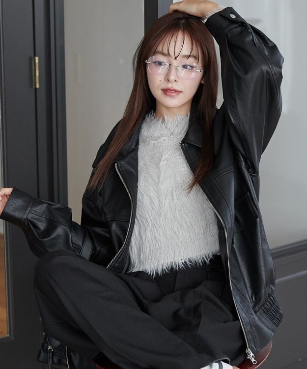 WEGO ヴィンテージライクPUフライトジャケット