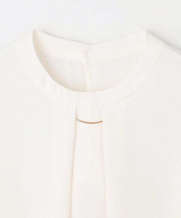 ANY L 【洗濯機可/2WAY】ボウタイブラウス オフ