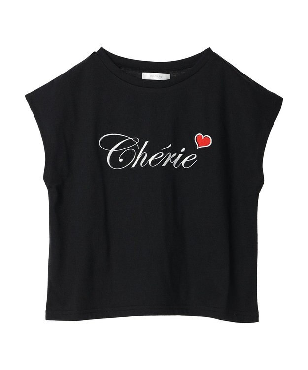 Green Parks ・ｓｗｉｎｇ　ｂｙ　ロゴ刺繍フレンチＴＥＥ Black