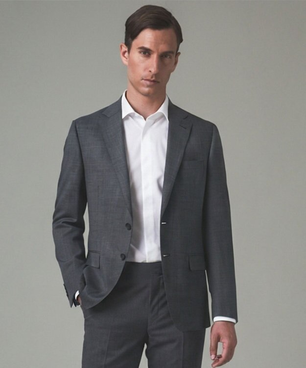 GOTAIRIKU セットアップ対応【洗える/ストレッチ/シワになりにくい】ZERO TRIA ウォッシャブルジャケット_ウール100% ライトグレー系8