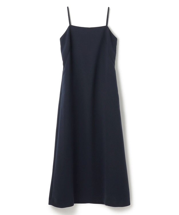 uncrave 【防シワ・洗濯機洗い可】ウォッシャブルダブルクロス キャミワンピース（uncrave STANDARD） ネイビー