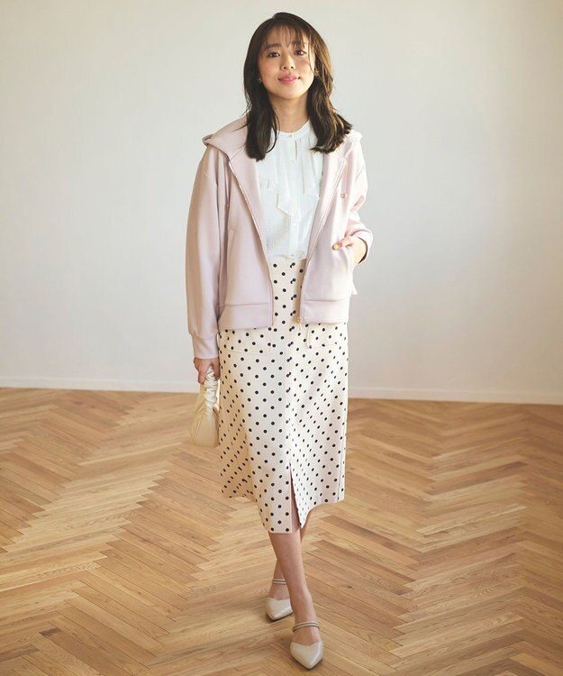 Feroux 【洗える】ラッフルフリル ブラウス ホワイト系