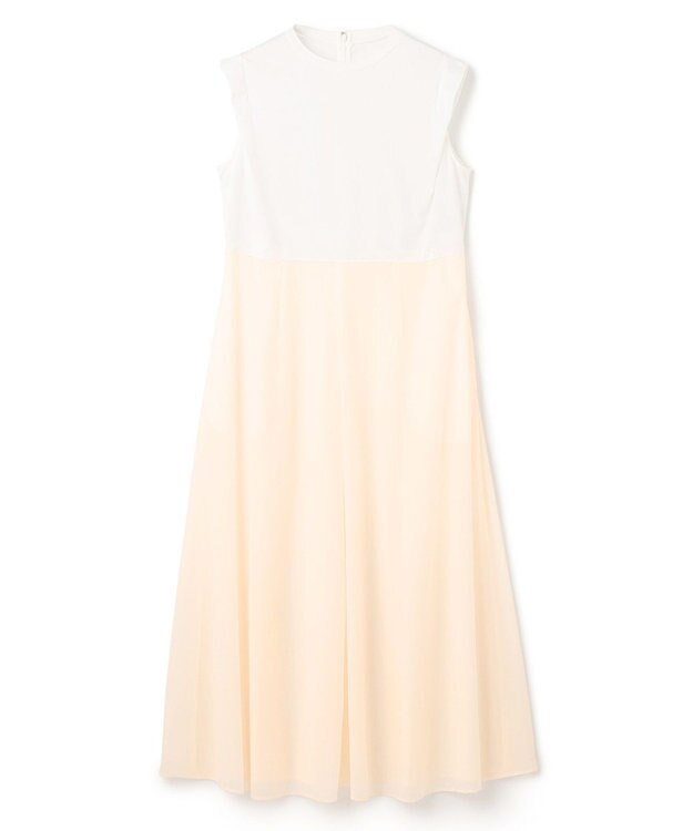 BEIGE， 【洗える/セットアップ対応】SPIGA / ジャージーコンビフレアワンピース Ecru