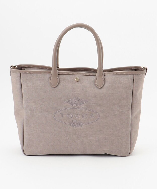 TOCCA CRESTA CANVASBAG L キャンバスバッグ L ライトグレー系