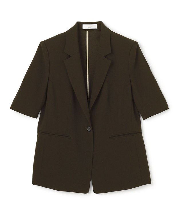 BEIGE， 【Lsize・セットアップ対応】CINDY / ハーフスリーブジャケット Brown