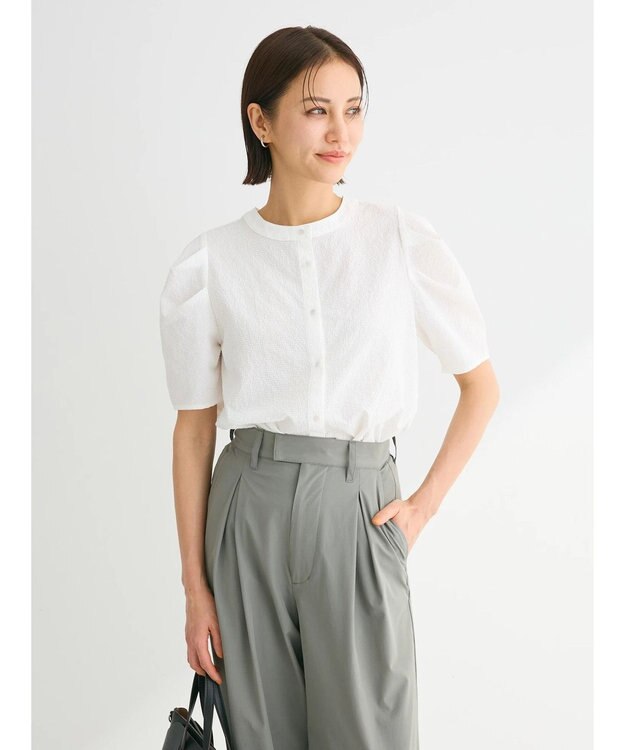 Green Parks ２Ｗａｙ　カラミドビーブラウス Off White