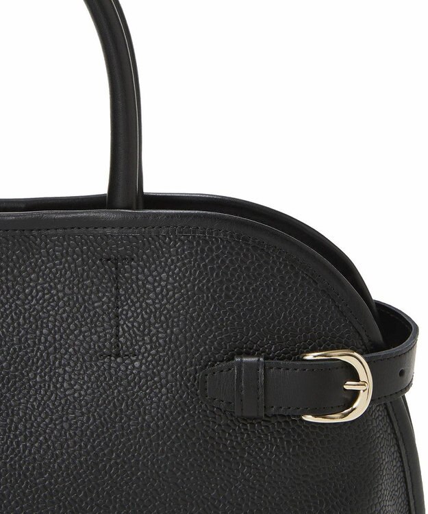 TOPKAPI 【Breath TOPKAPI】SCOTCH GRAIN スコッチグレイン ベルトデザイン ショルダー付き ミニトート バッグ ブラック