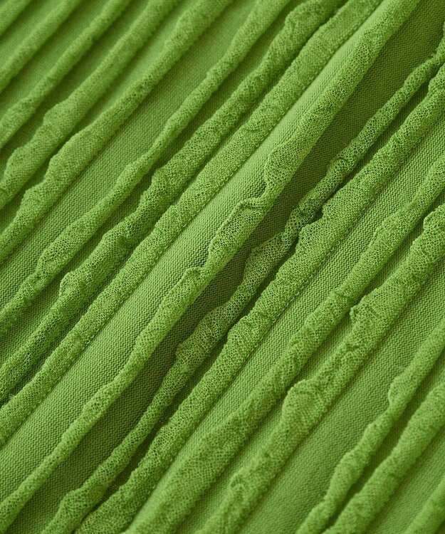 Green Parks ５分袖フリルカットプルオーバー Green