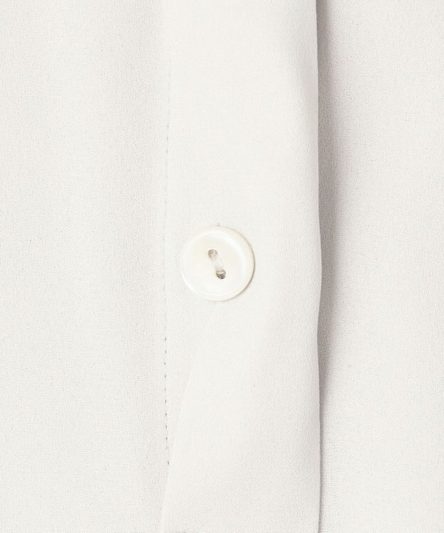 23区 S 【洗える】バックサテンアムンゼン ボウタイ ブラウス ライトグレー系