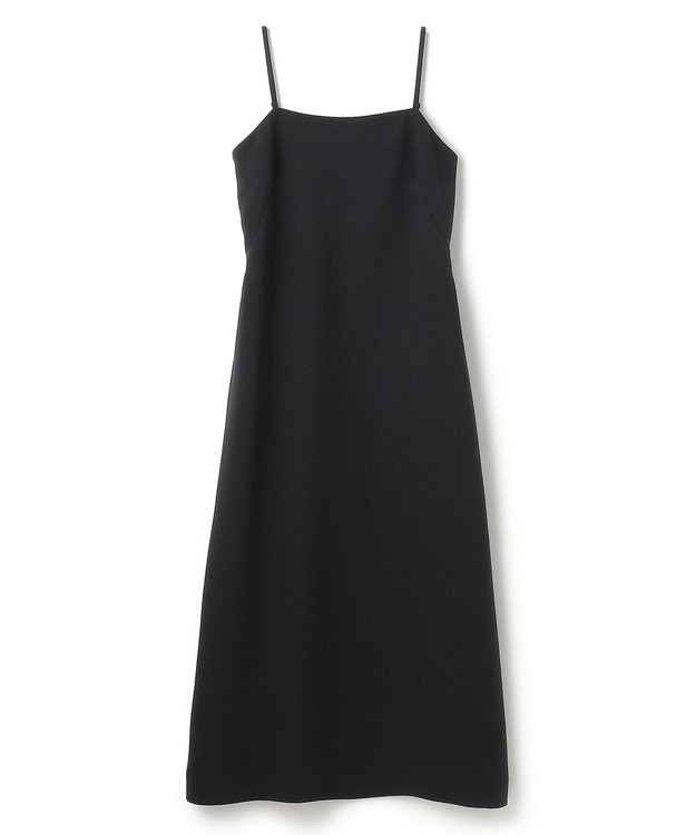 uncrave 【防シワ・洗濯機洗い可】ウォッシャブルダブルクロス キャミワンピース（uncrave STANDARD） ブラック