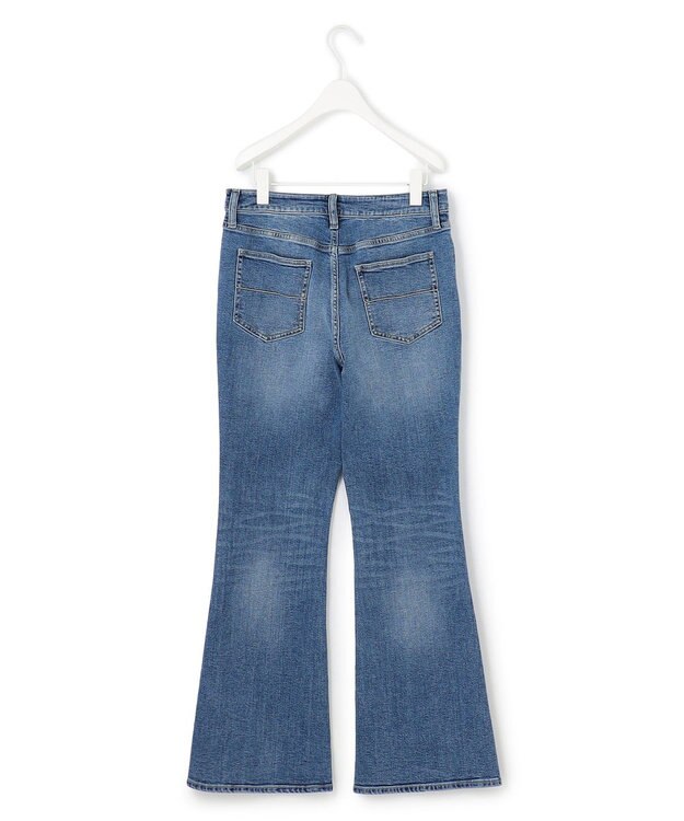 ICB 【ICB×tamachan_style コラボ】スタイルアップ フレアデニム ライトインディゴ系