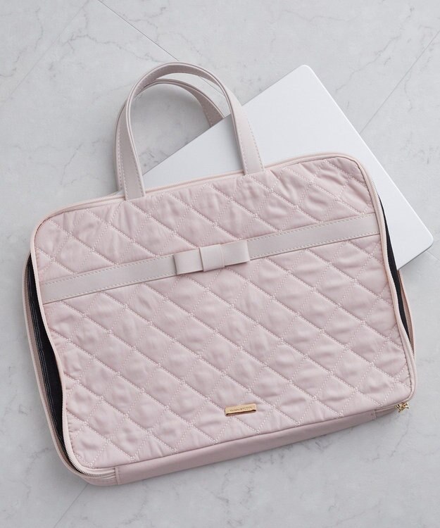 Maison de FLEUR オペラリボンキルトPCケース Pink