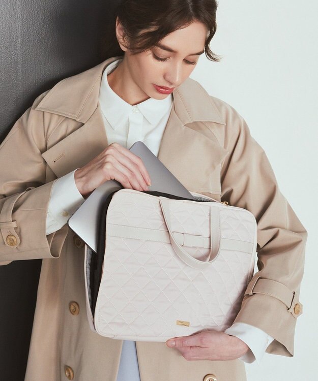 Maison de FLEUR オペラリボンキルトPCケース Pink