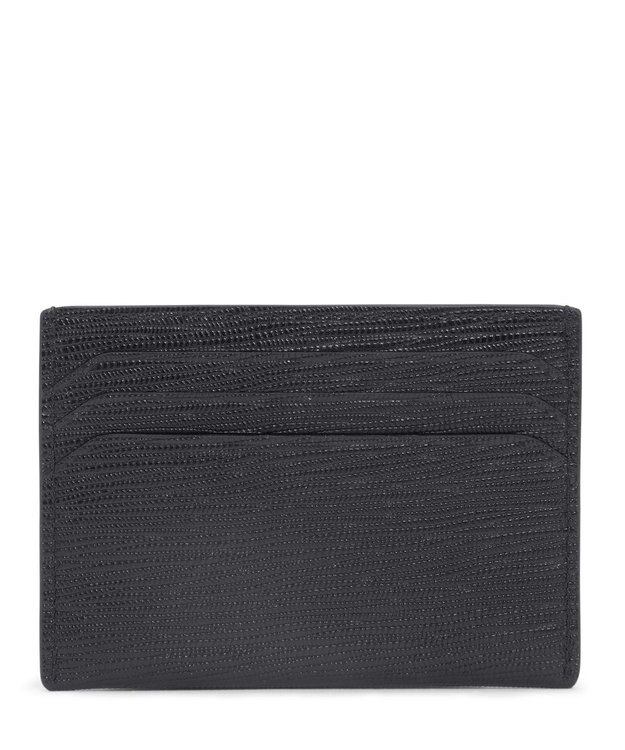 TUMI NASSAU 6 クレジット・カード・スリム・カード・ケース ブラック エンボス