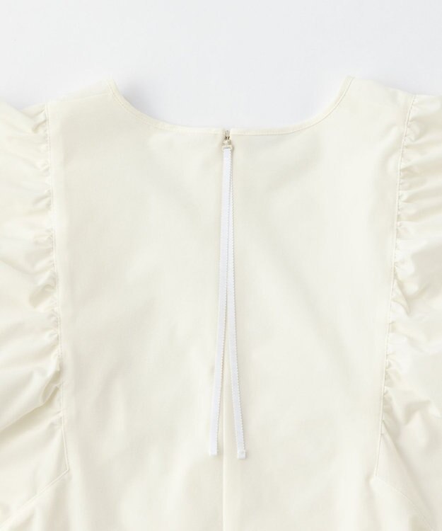 UNFILO 【撥水/軽量/ストレッチ】MOVE TEX ボリュームスリーブブラウス オフ