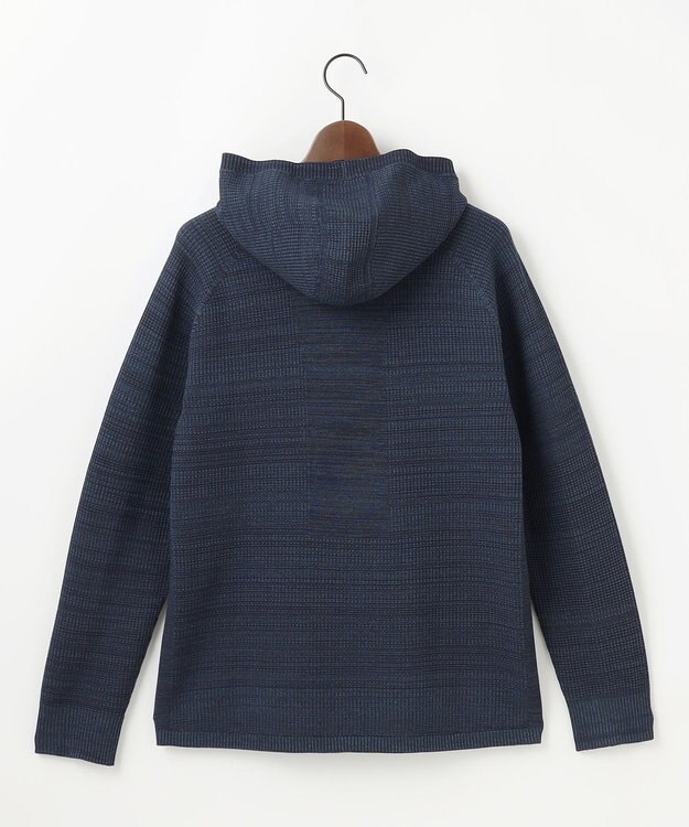 JOSEPH ABBOUD MOUNTAIN 【軽さ/ストレッチ】ホールガーメント3Dニット パーカー ネイビー系
