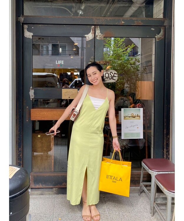 Green Parks AnriettMusee ２ＷＡＹキャミワンピース Lime Green