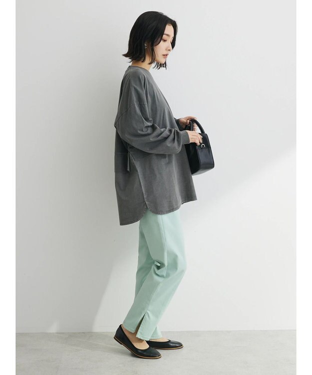 Green Parks ＧＵＭストレッチカラースリムストレートパンツ Mint