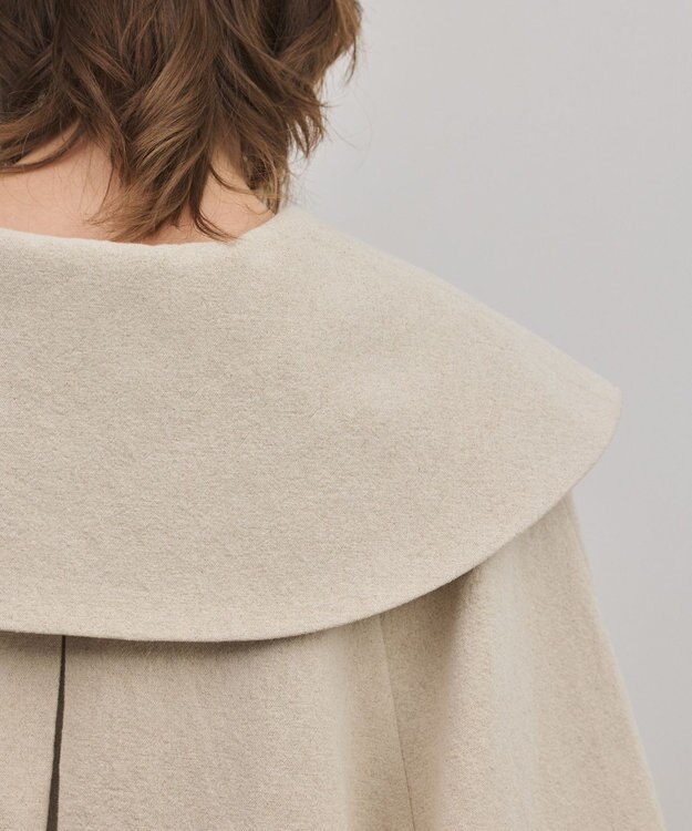 GRACE CONTINENTAL リネンオックスケープジャケット ベージュ