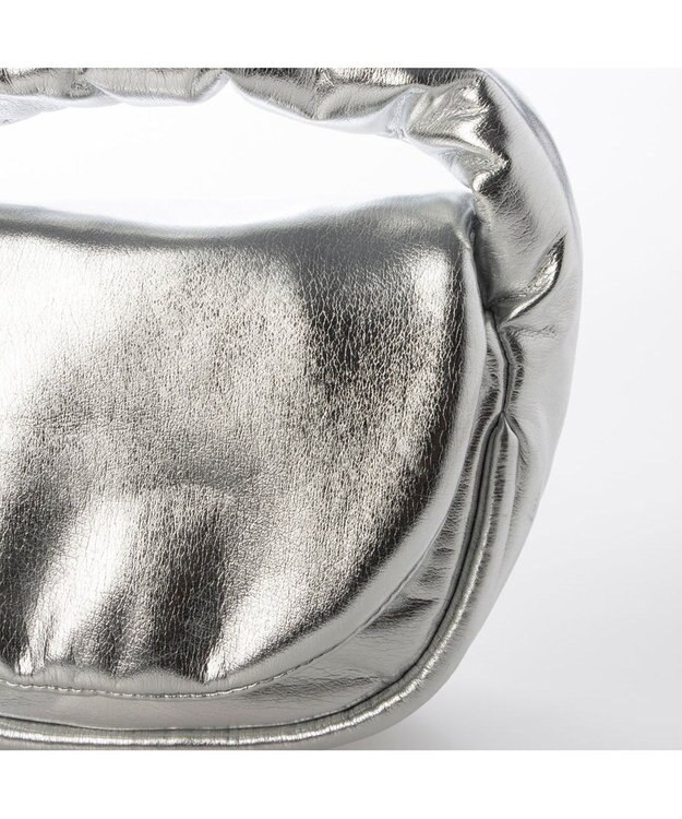 UNBILLION カシュカシュ cachecache / ハーフムーンワンハンドルミニショルダー シルバー