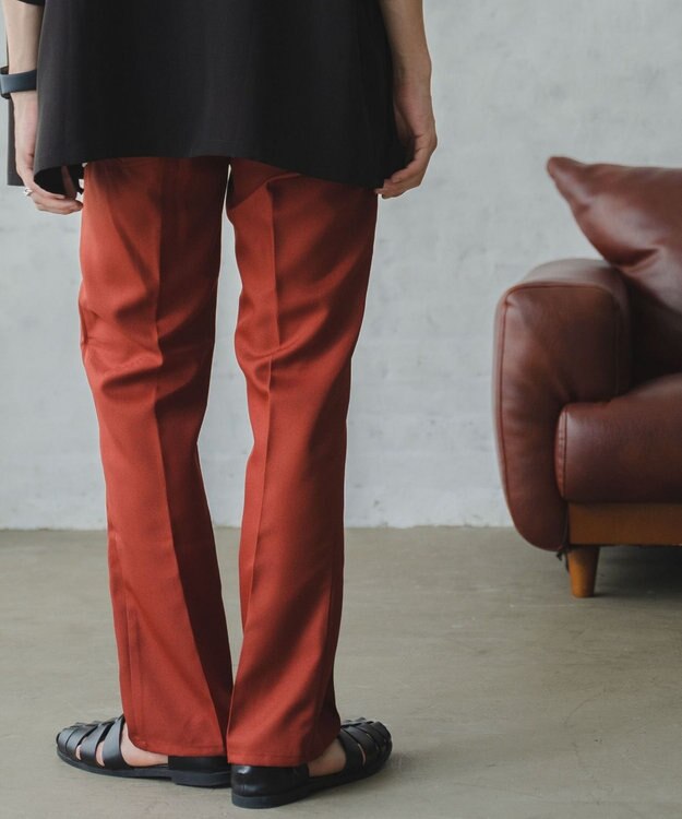 WEGO セミフレアスラックス ダークオレンジ