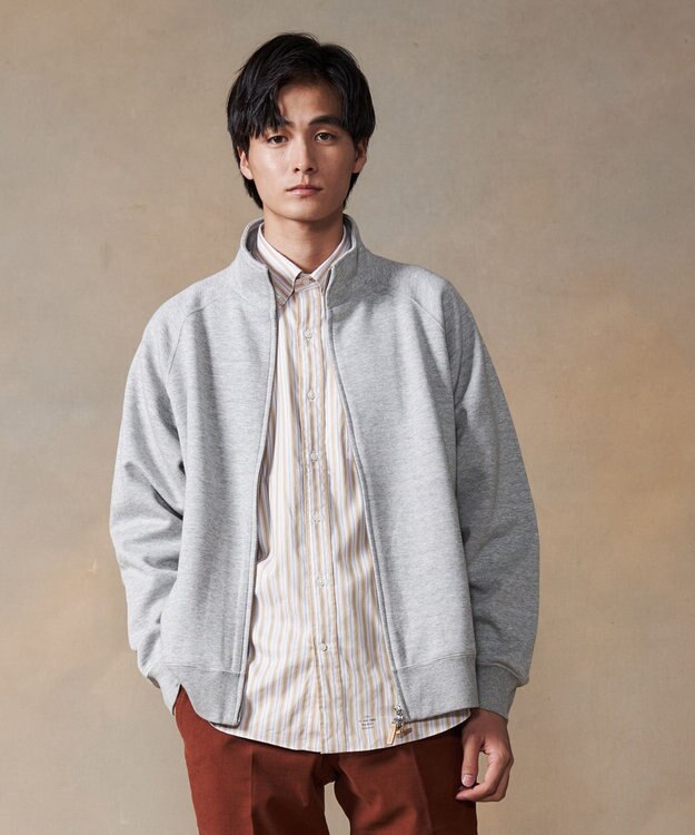 J.PRESS MEN フルジップトラックジャケット ライトグレー系