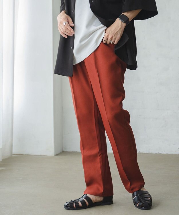 WEGO セミフレアスラックス ダークオレンジ