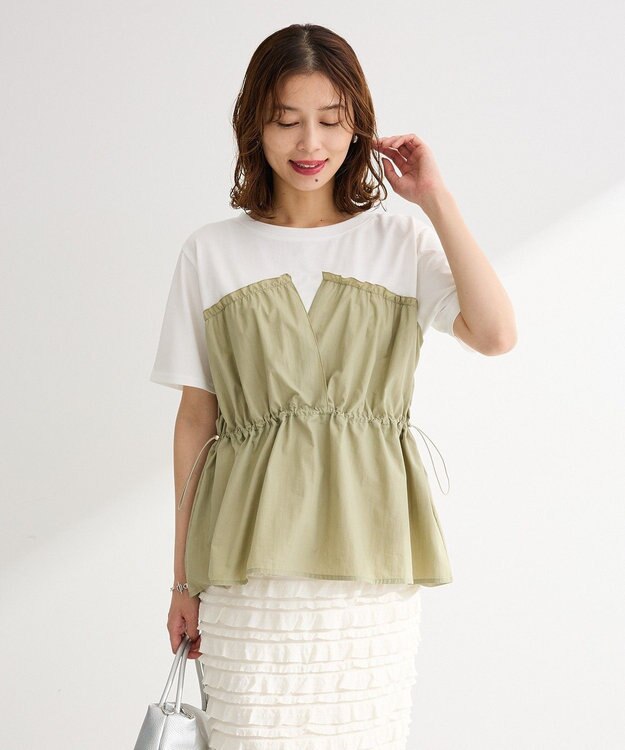 Green Parks ビスチェドッキングカットプルオーバー Khaki