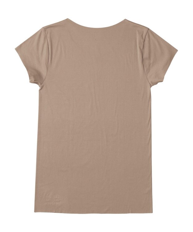 WACOAL MEN 【オーガニック綿混インナー】多機能を着る。綿の贅沢オーガニック フリーなカッティング（ネック・袖・裾）2分袖 GL5210 /ブロス バイ ワコールメン ベージュ